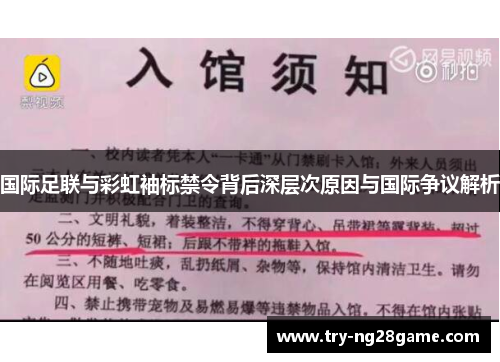 国际足联与彩虹袖标禁令背后深层次原因与国际争议解析